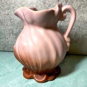 Weller Pottery mauve and pink pitcher or flower vase matte finish vintage